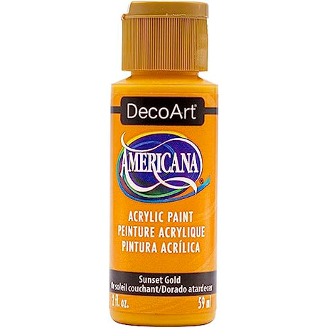 DecoArt Americana Acrylic Paint 2oz-Sunset Gold DecoArt