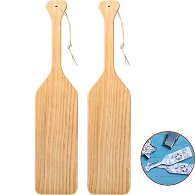 15 Inch Unfinished Wood Paddle Made of Solid Pine Wood Paddle for Christmas, Arts, Crafts, Sorority, Fraternity and Home Decoration (2 Pieces)