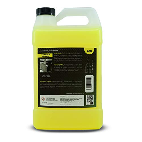 3D Extractor Carpet Cleaner Shampoo for Machine Use - Upholstery Cleaner, Stain Remover & Odor Eliminator - Low Foam, No Residue Formula 1 Gallon 3D