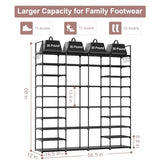 Kottwca 4 Row 10 Tier Large Shoe Rack Organizer for Closet Entryway, 72-80 Pair Shoe Boot Storage Rack, Metal Shoe Shelf Big Vertical Stackable Shoe Kottwca