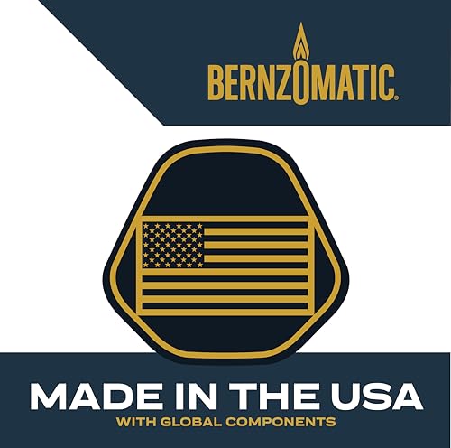 Bernzomatic BZ4500HS Heat Shrink Hand Torch with auto on/off Ignition, Pressure Regulated for Use while Inverted Bernzomatic