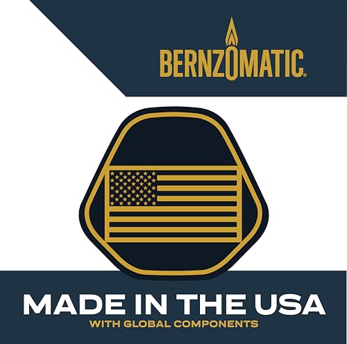 Bernzomatic BZ4500HS Heat Shrink Hand Torch with auto on/off Ignition, Pressure Regulated for Use while Inverted - WoodArtSupply