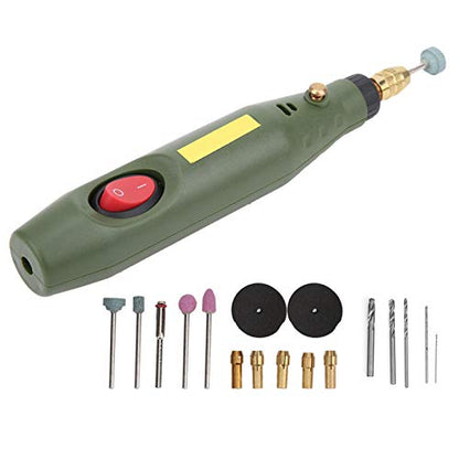 Mini Electric Drill, 18000 Rpm Grinder Engraver Rotary Carver Tool Kit, Agate Wood Carving US Plug AC 100‑240V, for Around-The-House and Crafting