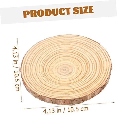 Abaodam 50 Pcs Round Wood Chips Unfinished Wood Slices Unfinished Wood Circles Nativity Crafts for Kids Wood Rounds Flower Pot Decorations Key Decors