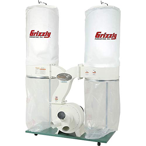 Grizzly Industrial G1030Z2P - 3 HP Dust Collector with Aluminum Impeller - WoodArtSupply