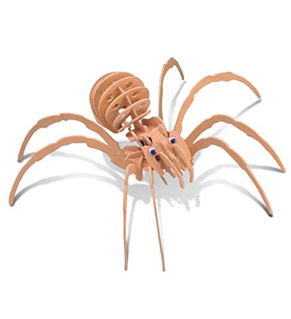 Puzzled 3D Puzzle Black Widow Spider Wood Craft Construction Model Kit, Fun & Educational DIY Wooden Toy Assemble Model Unfinished Crafting Hobby - WoodArtSupply