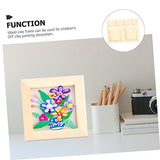 KALLORY 6pcs Clay Picture Frame Photo Frame Wall Mounting Picture Frame Blank Photo Frame Photo Sleeve Unfinished Clay Painting Frame Painting Clay KALLORY