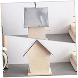 BESPORTBLE Outdoor Bird House Hummingbird Nest Garden Hanging Bird Nest Cottage Bird House Unfinished Wood Birdhouse Craft Wood Bird House Hanging BESPORTBLE