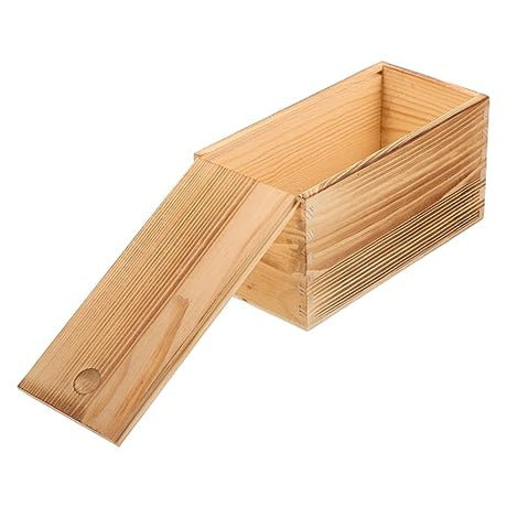 TEHAUX Box Box Pull out wooden box large jewelry organizer wood crates unfinished wooden jewelry holder bracelet hair ties wooden storage drawers TEHAUX