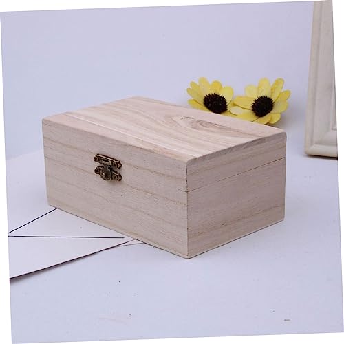 Zerodeko 25 Pcs Box DIY Wooden Box Jewellery Boxes for Women Wooden Keepsake Box Necklace Boxes Bulk Unpainted Wooden Boxes Unfinished Wooden Boxes Zerodeko