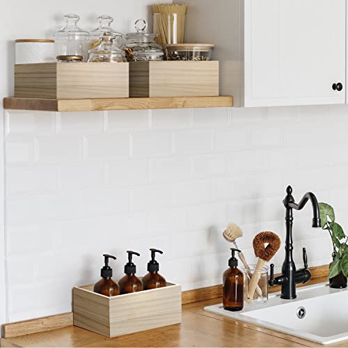 Sorbus Unfinished Wood Crates - Organizer Bins, Wooden Box for Pantry Organizer Storage, Closet, Arts & Crafts, Cabinet Organizers, Containers for Sorbus