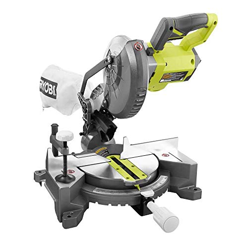 RYOBI 18-Volt ONE+ Cordless 7-1/4 in. Compound Miter Saw (Tool Only) with Blade (Renewed) - WoodArtSupply