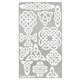 Aleks Melnyk #32 Metal Journal Stencil, Pyrography Celtic Patterns, Wicca Stencil, Celtic Knot Stencil, Viking Stencil, Wood Burning Template, Wood - WoodArtSupply