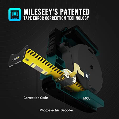 MiLESEEY DT20 Laser Tape Measure 3-in-1, 130FT Laser Distance Meter, 16FT Digital Tape Measure, Regular Tape Measure, Area Volume Measuring MiLESEEY