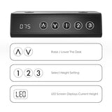 SHW Electric Stand Up Desk Frame Workstation | Ergonomic Standing Height Adjustable Computer Desk for Home and Office | White SHW