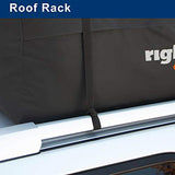 Rightline Gear Range Jr Weatherproof Rooftop Cargo Carrier for Top of Vehicle, Attaches With or Without Roof Rack, 10 Cubic Feet, Black Rightline Gear