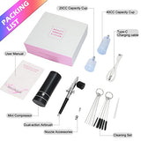 Airbrush Kit with Compressor, Air Brush Gun Rechargeable Portable High Pressure Air Brushes with 0.3mm Nozzle and Cleaning Brush Set for Painting, Nlapldy