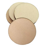 Healifty 100PCS Decorative Wood Slices Embellishments Unfinished Wood Slices Tree bark Wood Discs Wooden Cutouts Unfinished Coaster Wooden Slices for Healifty