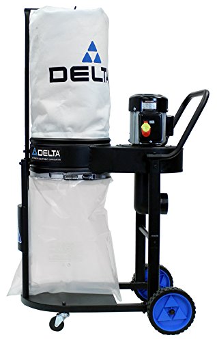 Delta Power Equipment 50-723T2 1 hp Dust Collector, Black - WoodArtSupply