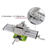Mini Milling Machine Work Table Vise Portable Compound Bench X-Y 2 Axis Adjustive Cross Slide Table , for Bench Drill Press 12.2inches-3.54" (310mm Drealin