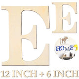 Large Wooden Letters 12 inch Wood Letters for Crafts Projects Small Wooden Letters 6 inch for Wall Decor Home Decor Birthday Party Wedding HEKOOLA