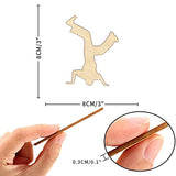 Hip Hop Dancer Wood Craft,Unfinished Wooden Cutout Art,DIY Wood Sign, Inspirational Farmhouse Wall Plaque,Rustic Home Decor for Living Room Bedroom Arupkeer