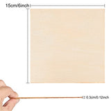 50 Pieces 6x6 Inch Wood Squares Unfinished Basswood Plywood Wooden Sheets 1/8 inch Thick Blank Wood Squares for Crafts Painting Scrabble Tiles Mini ZOEYES