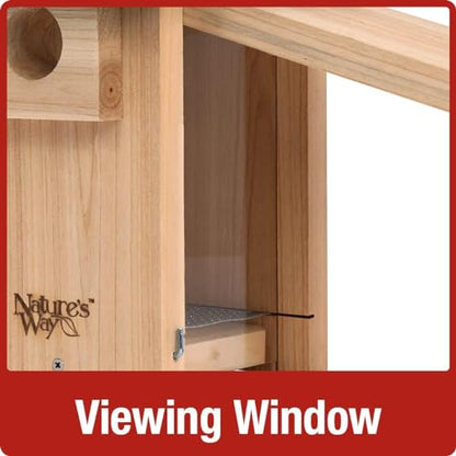 Nature's Way Bird Products CWH4 Cedar Bluebird Viewing House