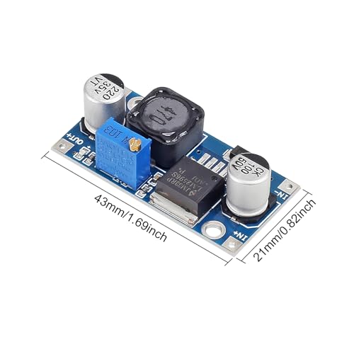 5 Pack LM2596 DC to DC Buck Converter 3.0-40V to 1.5-35V Power Supply Step Down Module AITRIP