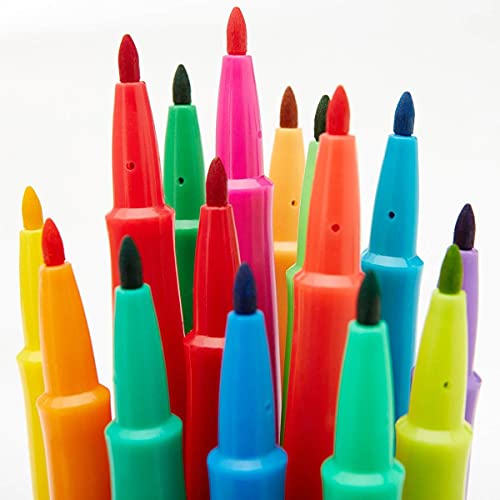 KINGART Studio Felt Tip Pens, Medium Point, Unique Bright Colors, Set of 24 KINGART