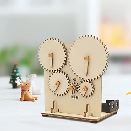 OLYCRAFT 9pcs Unfinished Wooden Gears Undyed Wood Pendants Gear Slices Charms Steampunk Wood Gear Pieces Embellishments Unfinished Wooden Gear Pieces OLYCRAFT