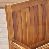 Christopher Knight Home Teague Outdoor Acacia Wood Dining Chairs (Set of 2), Teak Finish Christopher Knight Home