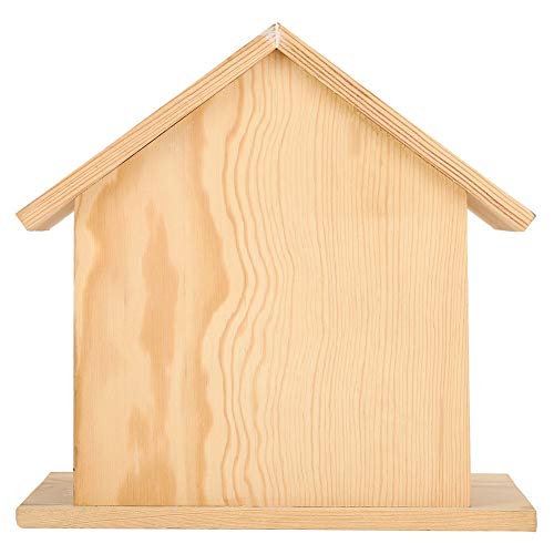 Wooden Bird House, 7.9x7.9x5.9in Bird Houses for Outside Birdhouse for Outside Garden Patio Decorative Nest Box Bird House for Swallow Sparrow Cyrank
