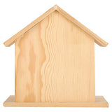 Wooden Bird House, 7.9x7.9x5.9in Bird Houses for Outside Birdhouse for Outside Garden Patio Decorative Nest Box Bird House for Swallow Sparrow Cyrank