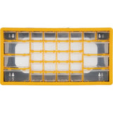 Stalwart 30-Drawer Small Part Organizer, 19.6" x 6.25" x 9.75", Yellow Stalwart