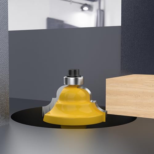 Newdeli 35 Pcs Tungsten Carbide Tipped Router Bit Set 1/2 Inch Shank for Woodworking Beginners and Commercial Users with Aluminum Alloy Storage Box Newdeli