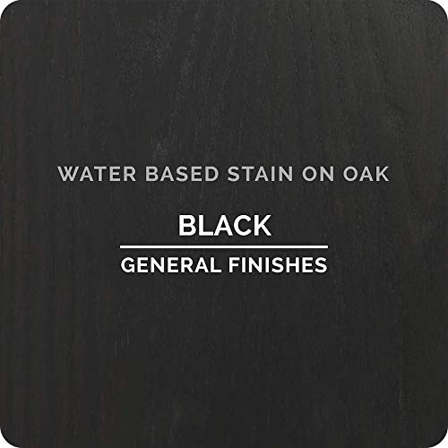 General Finishes Water Based Wood Stain, 1 Pint, Black General Finishes