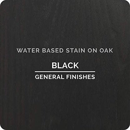 General Finishes Water Based Wood Stain, 1 Pint, Black