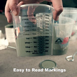 ABN Home and Automotive Paint Mixing Cups Kit - 40pc Complete Epoxy Mixer Set for Measuring Pouring Resin Oil and Paint ABN