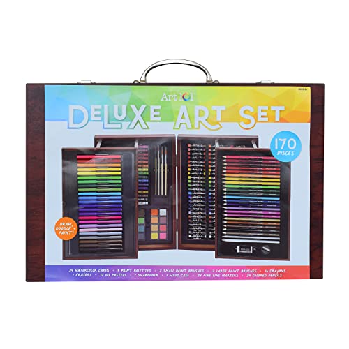 Art 101 Deluxe Art Set, Assorted Colors, 215 Pieces (53215)