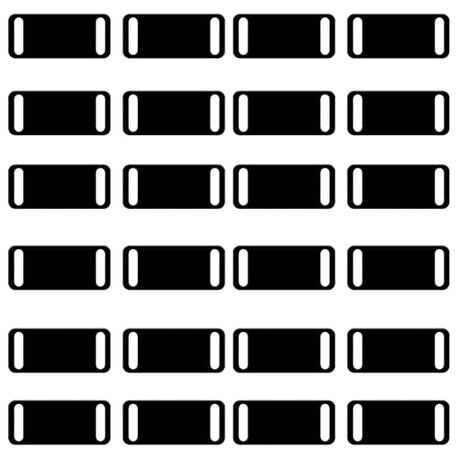 ABBECIAO 24 Pack Anodized Aluminum Blank Tags Metal Pet ID Tags with Holes for Laser Engraving Stamping for DIY Art Craft Decoration Gifts Black ABBECIAO