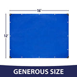 Rugged Rhino All Weather 100% Waterproof Heavy Duty Tarp, 2 Pack, 5 Mil UV Temperature Resistant Tarps, High Durability Multipurpose Cover, for Home Rugged Rhino
