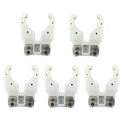 ALTBET 5pcs HSK63F Claw Clip Precision Tool Holder Clamp Iron ABS Flame Tool Changer for CNC Router Engraving Machine