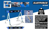 KASTFORCE Folding Sawhorse 2200 lb /1000kg capacity Heavy Duty Jobsite Table Stand with Folding Legs Twin Pack KF3005 KASTFORCE