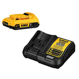 DEWALT 20V MAX Battery Pack with Charger, 3 Ah, Extra Long Run Time (DCB230C) DEWALT