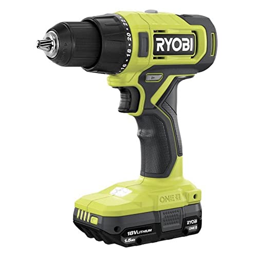 Cordless 1/2 inch Power Drill Driver Bundle with Ryobi Drill, (2) 18-Volt Batteries, Charger, 20 Piece Multipurpose Drill Bit Set and Buho Tool Bag Buho
