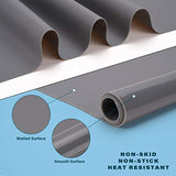 Gartful Silicone Mat Dark Gray 27.6" x 19.7", Silicone Craft Sheet Large, Silicone Pad Desk Work Mat, Countertop Protector, Table Placemat, Resin Gartful