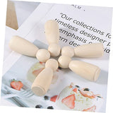 KONTONTY Unfinished Wooden Dolls s en Unfinished Wood Peg Dolls KONTONTY