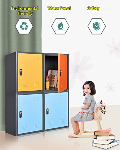 KAER Locker Storage Cabinet,Lockable Storage Cabinet,Metal Locker Storage Cabinet With1 Doors, 19.6" H Cabinet Organizer, for School, Office, - WoodArtSupply