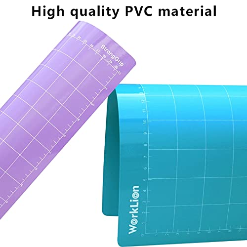 WORKLION Cutting Mat 12x12 for Cricut: Cricut Explore One/Air/Air 2/Maker Gridded Adhesive Non-Slip Durable Mat for Sewing Quilting and Arts & Crafts WORKLION